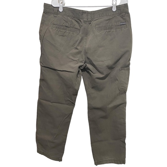 COLUMBIA SPORTSWEAR Regular Fit 100% Cotton Cargo Utility Pants Men Size 38X29 - Picture 3 of 7